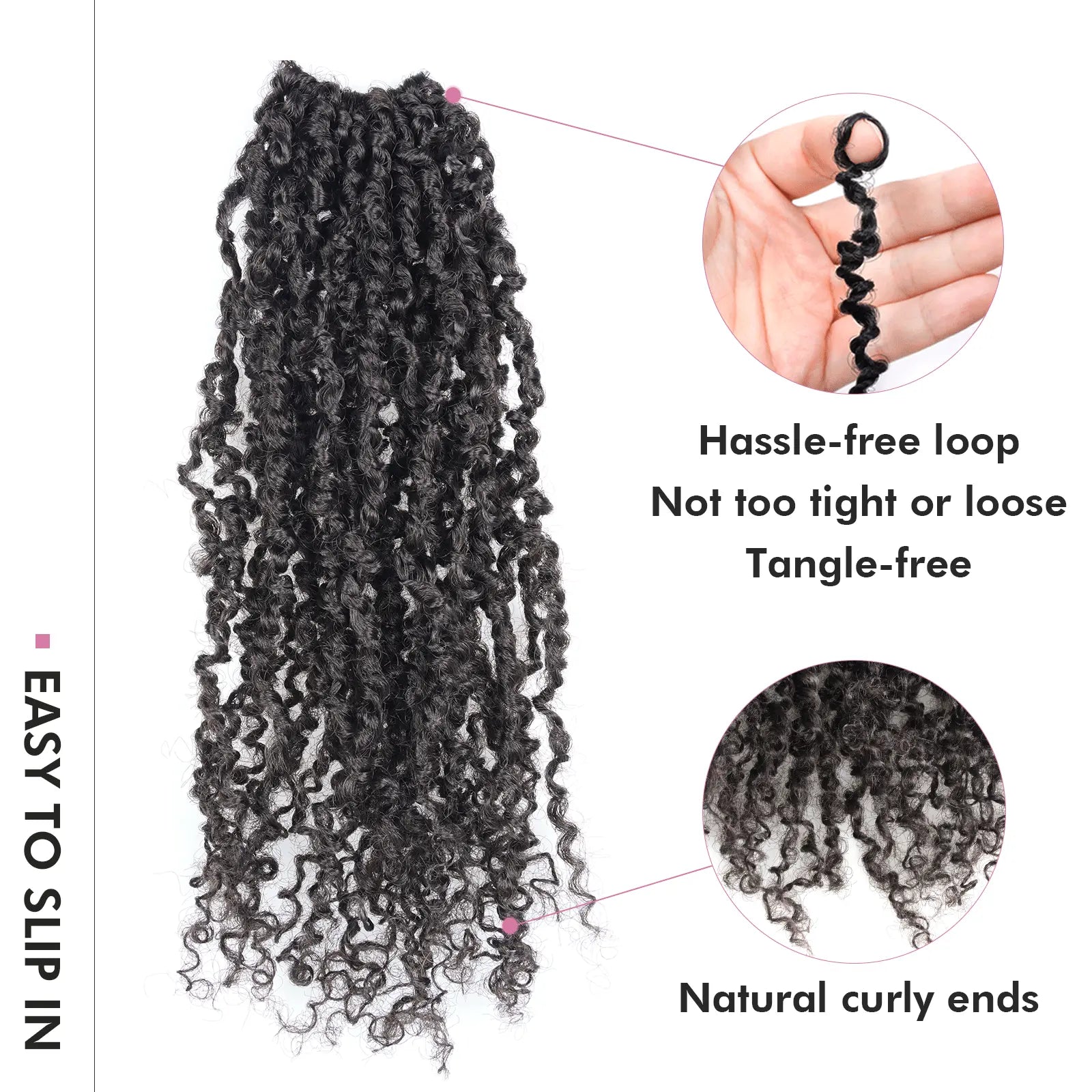 1 Pack YT | Toyotress® Yanky Twist Pre Looped Mini Passion Twist Short Passion Twist Crochet Braids Synthetic Hair Extensions Toyotress